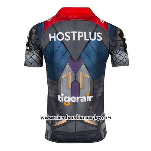 Camiseta Melbourne Storm Thor Marvel Rugby 2017 Amarillo